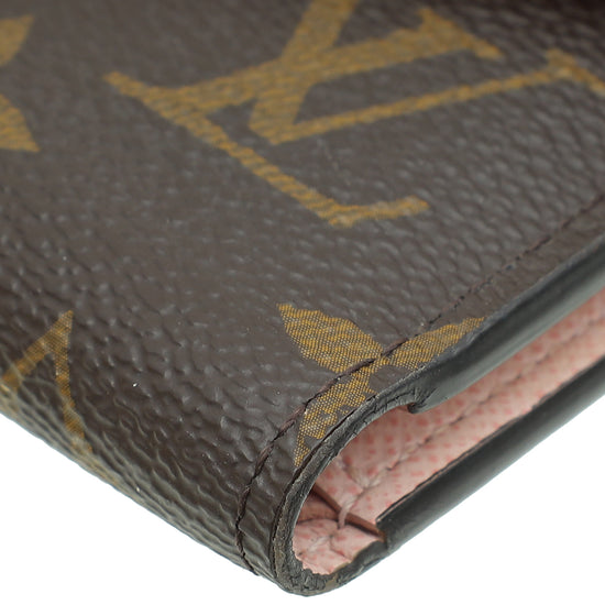 Louis Vuitton Monogram Rose Ballerine Victorine Wallet w/ AJJ Initials