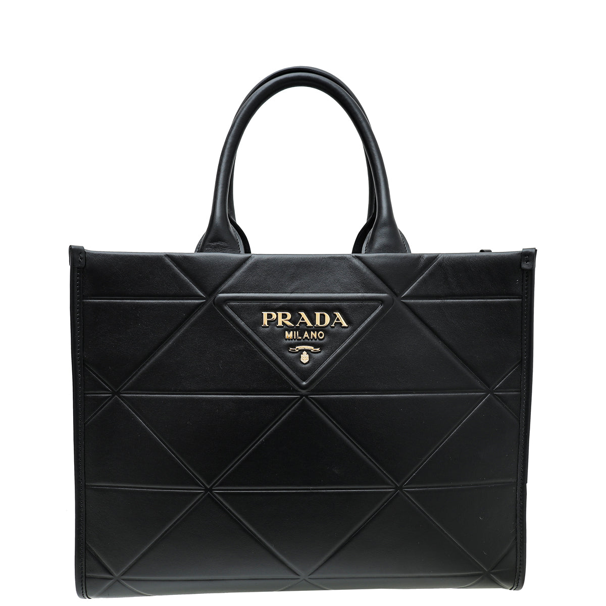 Prada Black Symbole Bag w/ Topstitching