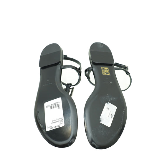 Dolce & Gabbana Black Shoes DG Thong Sandal 39