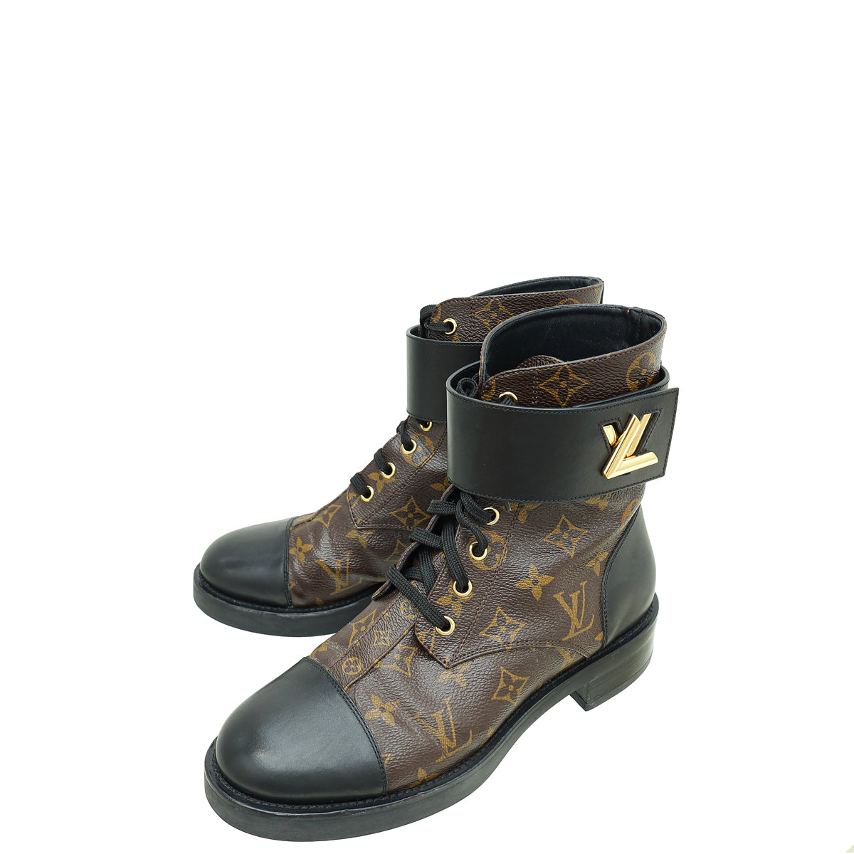 Louis Vuitton Bicolor Monogram Wonderland Flat Ranger Boot 39-Louis Vuitton-THE CLOSET