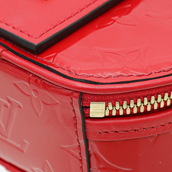Louis Vuitton Red Monogram Vernis Santa Monica Leather Patent