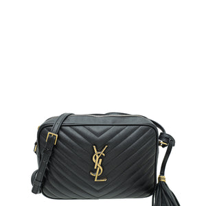 YSL Black Chevron Lou Camera Bage