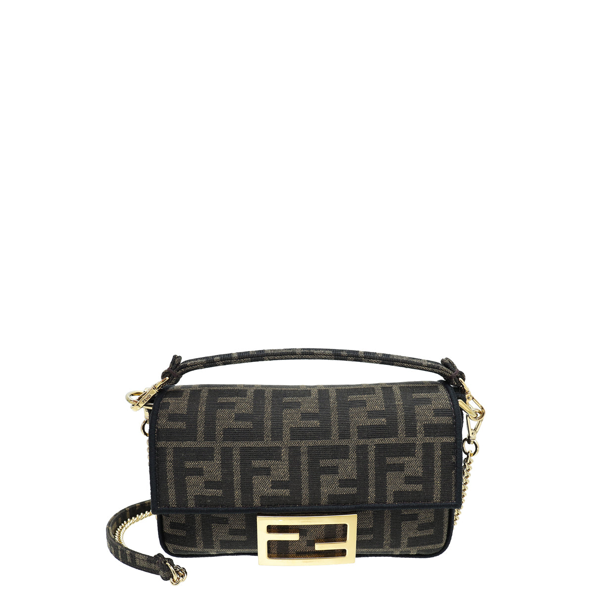 Fendi Zucca Jacquard Fabric Mini Baguette Bag-Fendi-THE CLOSET