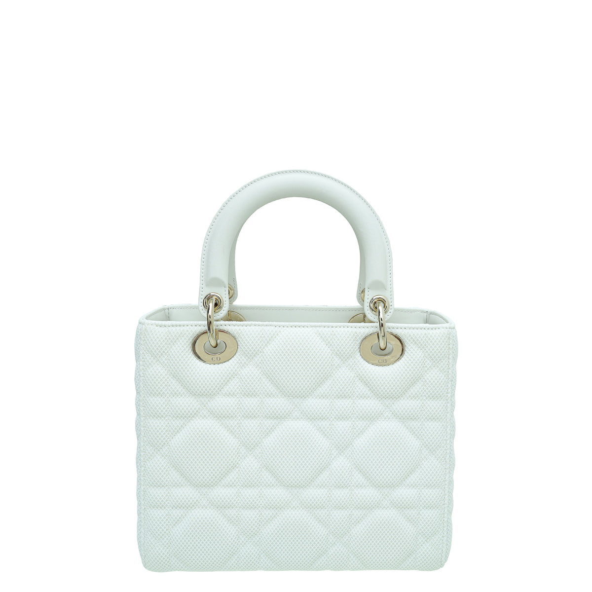 Christian Dior White Lady Dior Mesh Medium Bag-Christian Dior-THE CLOSET