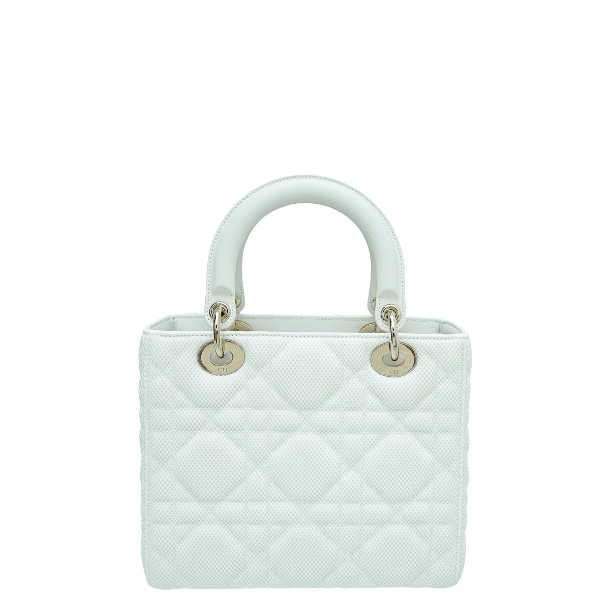 Christian Dior White Lady Dior Mesh Medium Bag