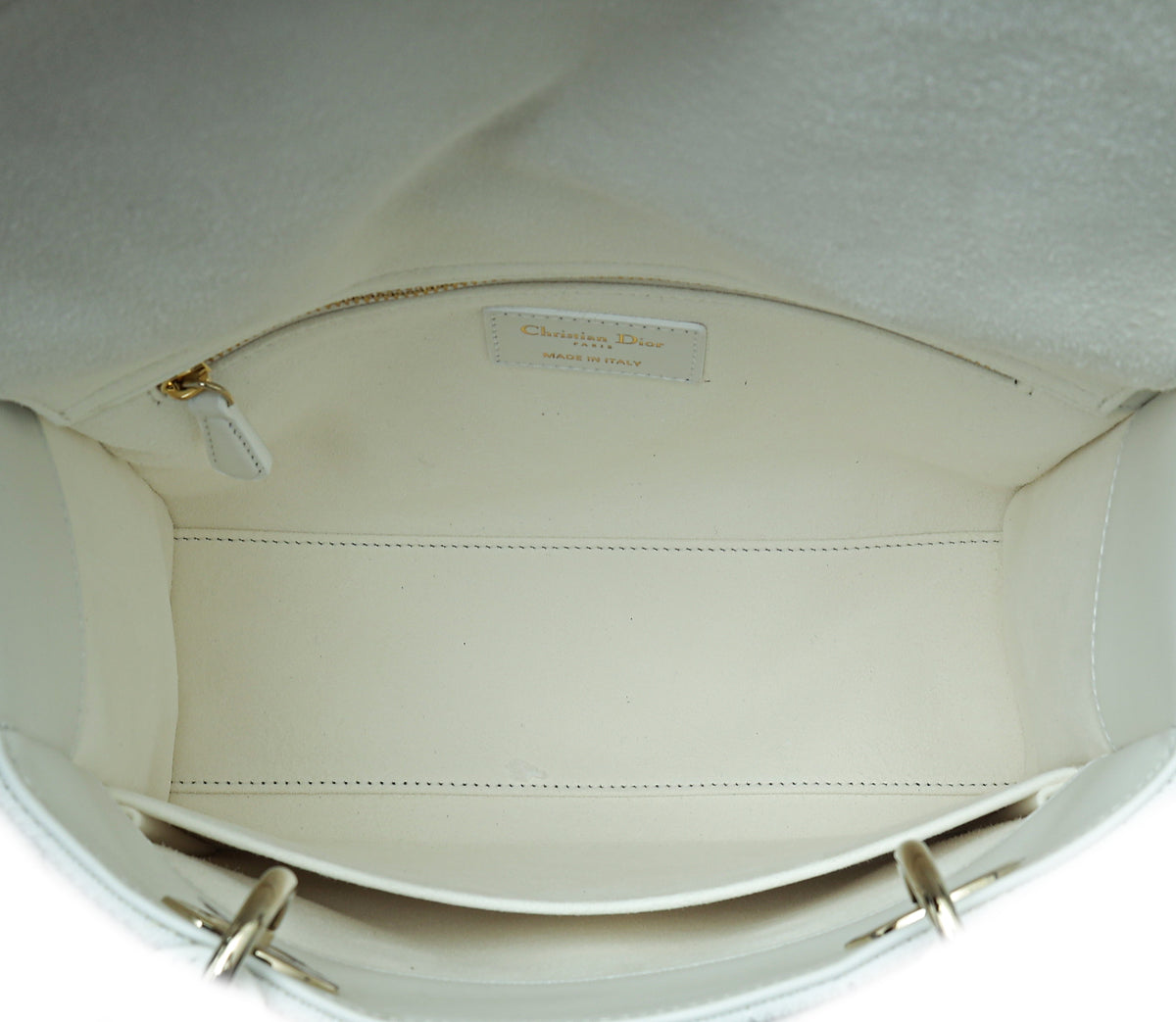 Christian Dior White Lady Dior Mesh Medium Bag