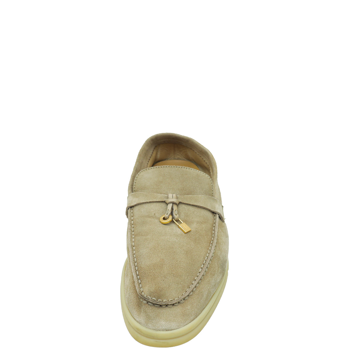 Loro Piana Sandstone Summer Charm Walk Loafers 37.5-Loro Piana-THE CLOSET