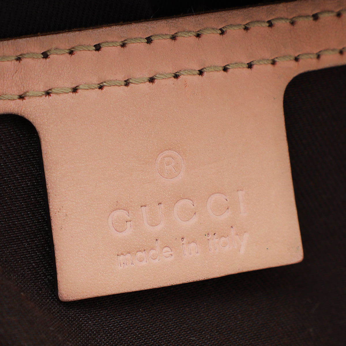 Gucci Beige GG Supreme Script Web Logo Joy Large Boston Bag