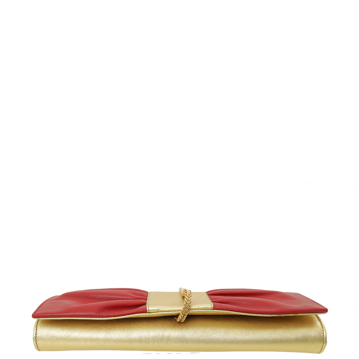 YSL Bicolor Wrap Around Tassel Chain Clutch