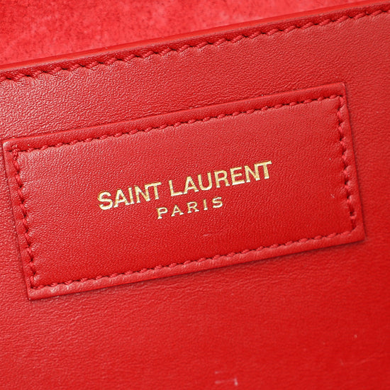 YSL Bicolor Wrap Around Tassel Chain Clutch