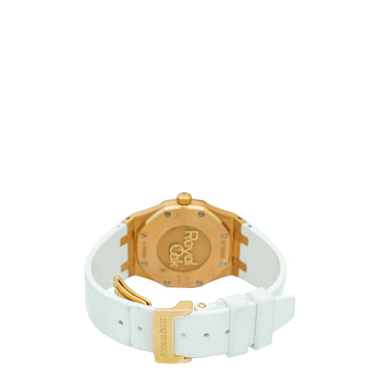 Audemars Piguet Rose Gold Diamond Royal Oak 33mm Watch