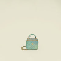 Chanel Bicolor Ombre Mini Chain Vanity Top Handle Bag