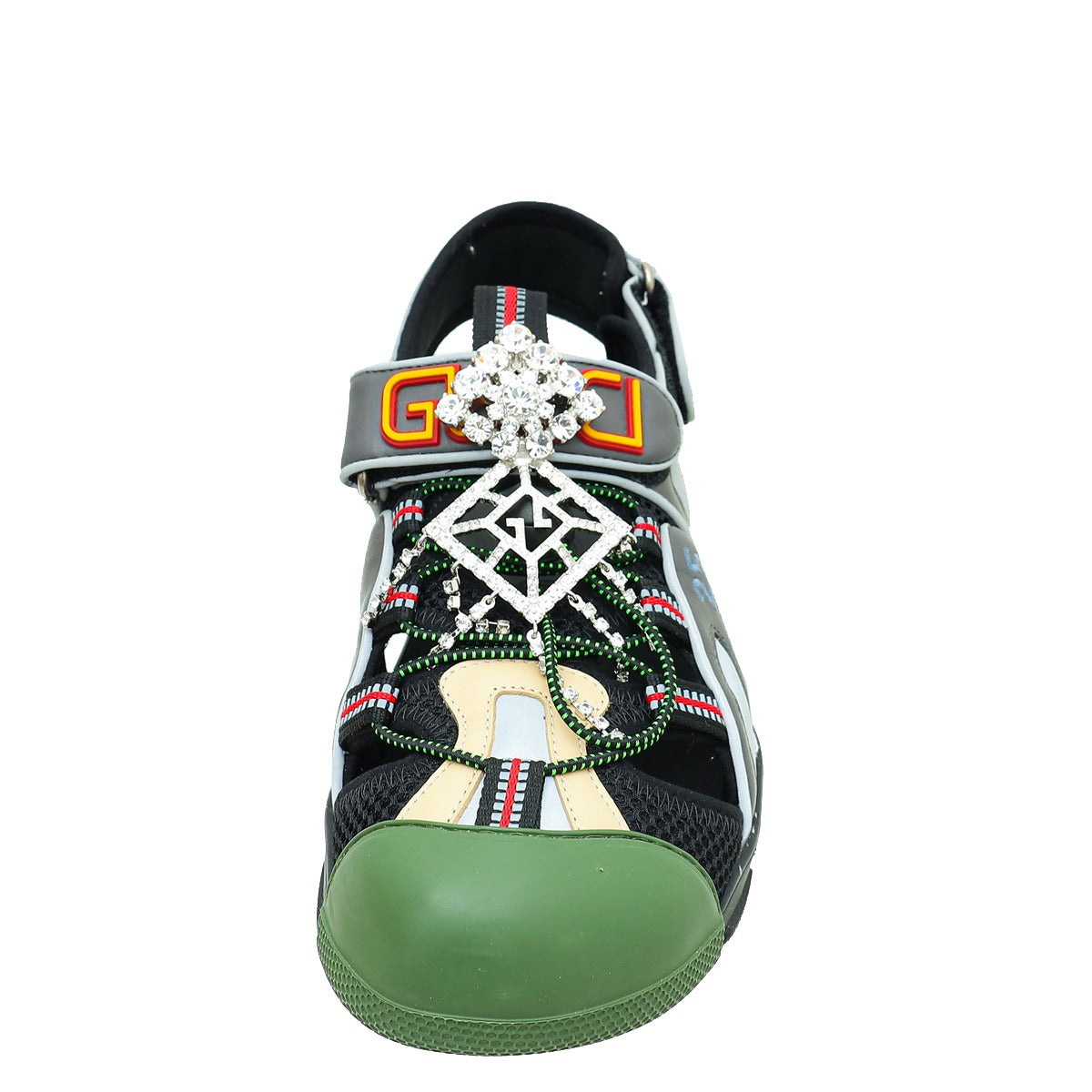 Gucci Multicolor Mesh Fabric Tinsel Sport Sandals 40-Gucci-THE CLOSET