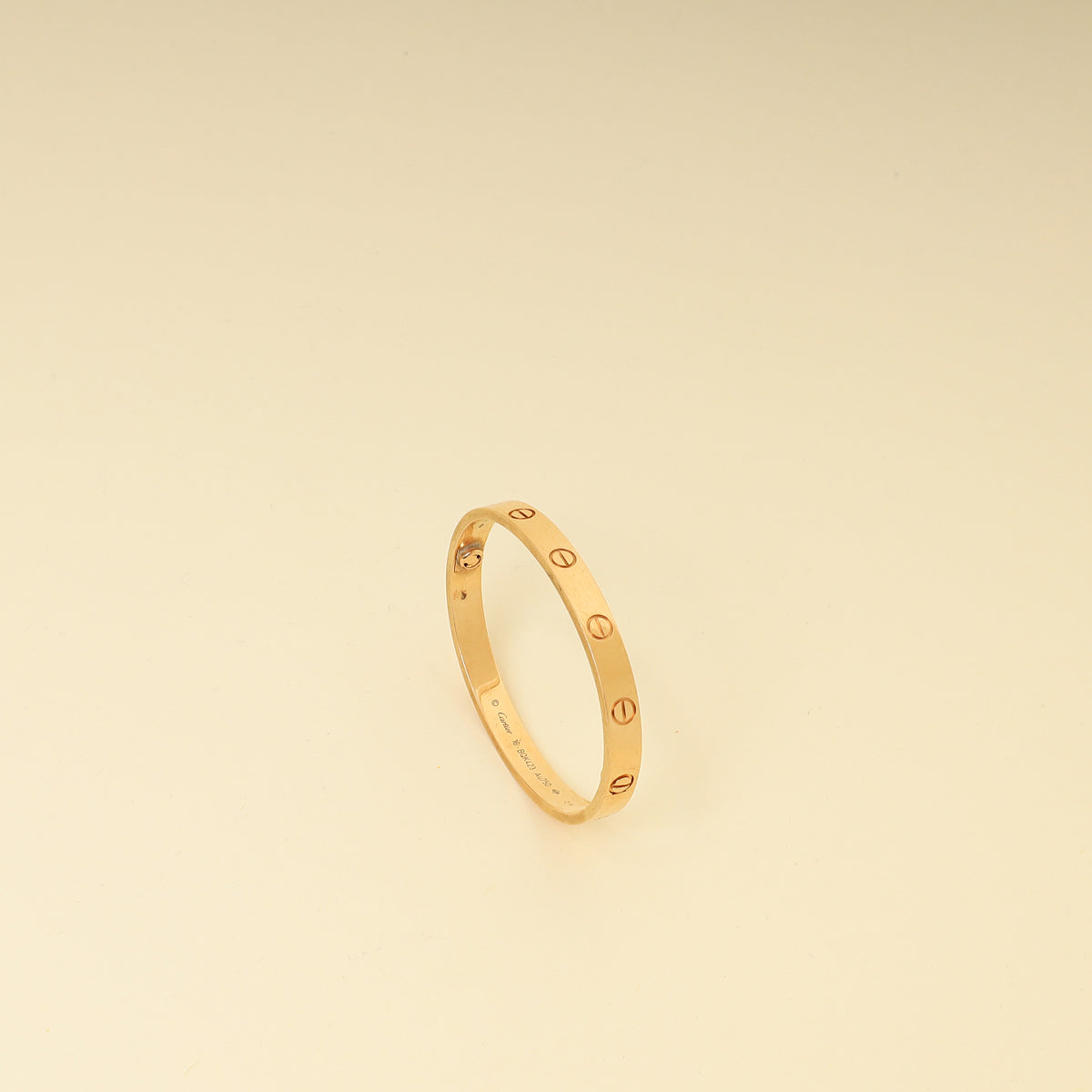 Cartier 18K Rose Gold Classic Model Love 6.1mm Bracelet 16-Cartier-THE CLOSET