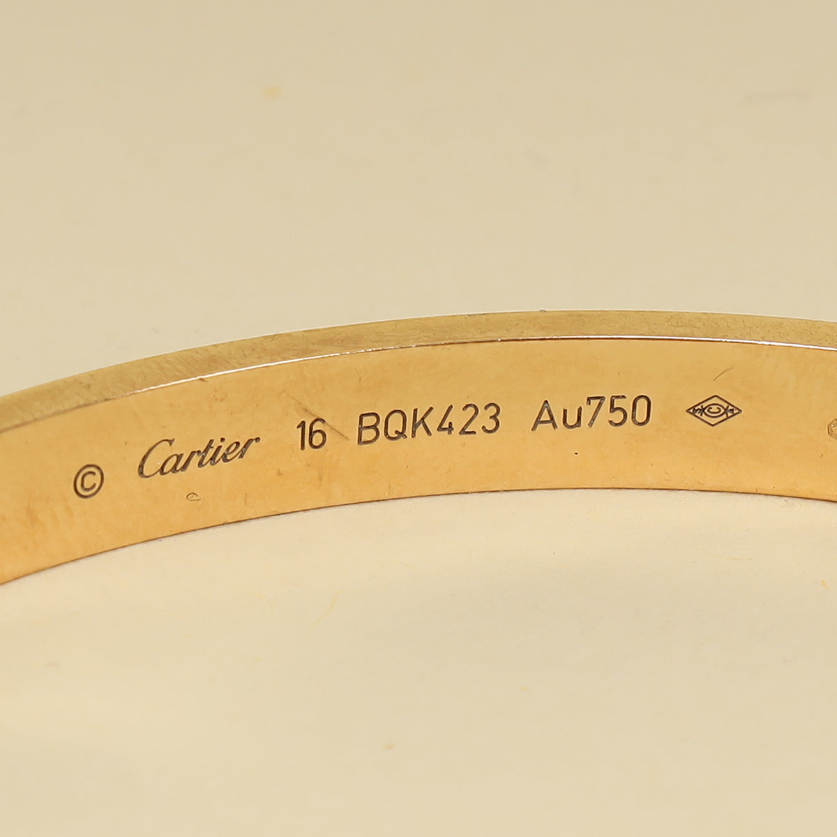 Cartier 18K Rose Gold Classic Model Love 6.1mm Bracelet 16-Cartier-THE CLOSET