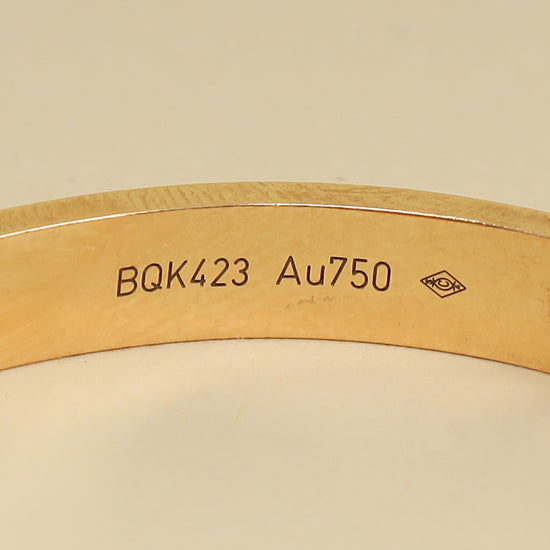 Cartier 18K Rose Gold Classic Model Love 6.1mm Bracelet 16-Cartier-THE CLOSET