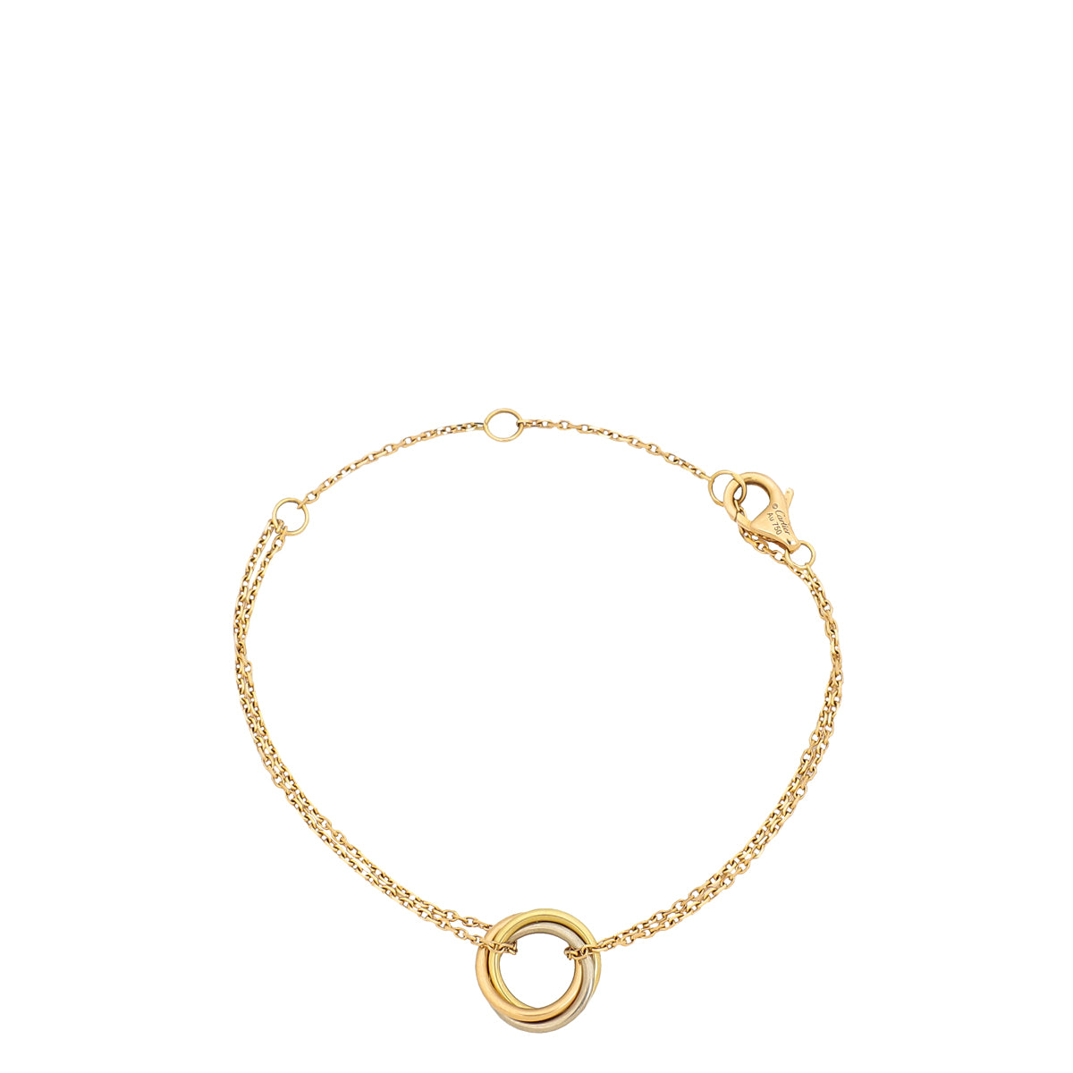 Cartier 18K Tricolor Gold Chain Bracelet-Cartier-THE CLOSET