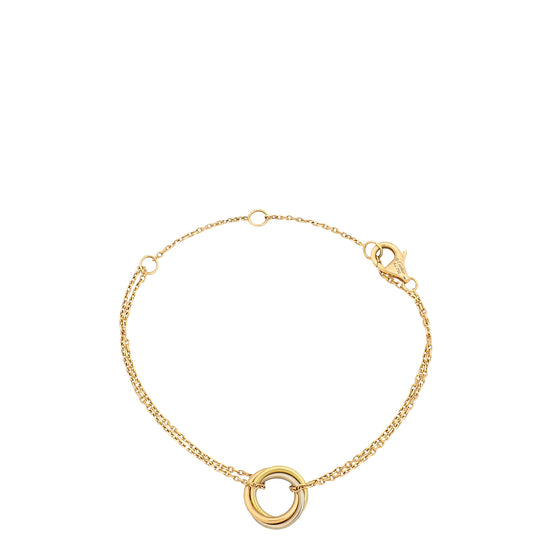 Cartier 18K Tricolor Gold Chain Bracelet