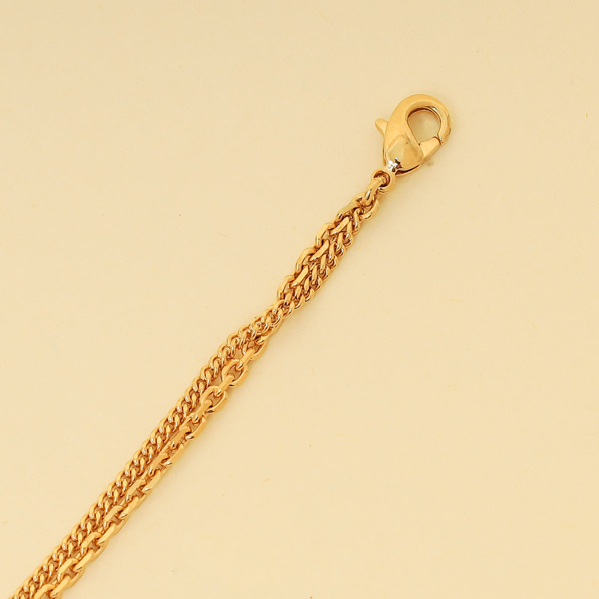 Christian Dior Gold Finish Petit CD Double Bracelet-Christian Dior-THE CLOSET