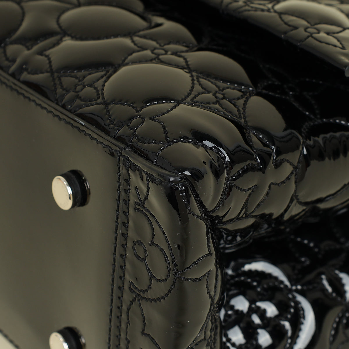 Louis Vuitton Black Flower Malletage Twist GM Bag