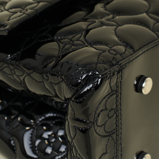 Louis Vuitton Black Flower Malletage Twist GM Bag