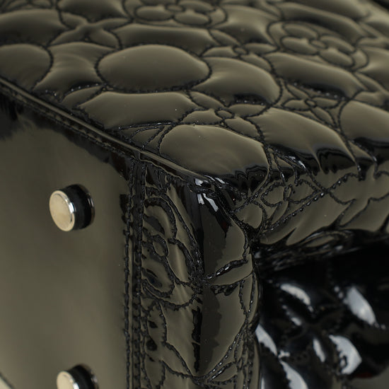 Louis Vuitton Black Flower Malletage Twist GM Bag