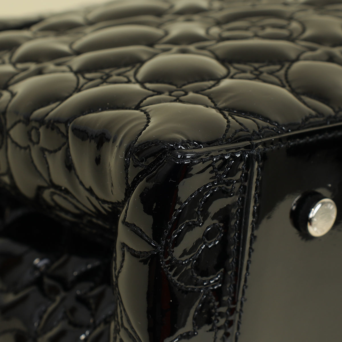 Louis Vuitton Black Flower Malletage Twist GM Bag