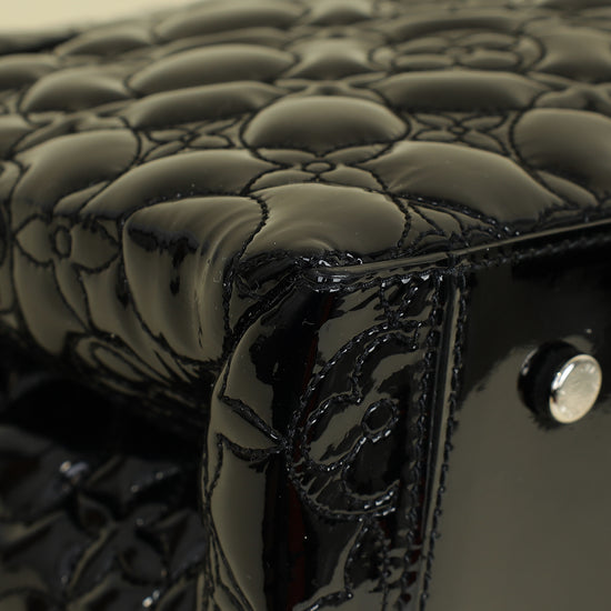 Louis Vuitton Black Flower Malletage Twist GM Bag