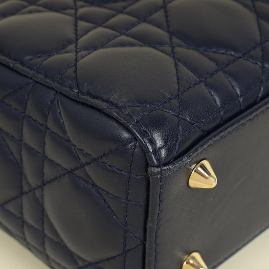 Christian Dior Navy My ABCDior Lady Dior Small Bag