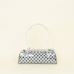 Alaïa Clear White PVC Polka-Dot Le Teckel Medium Bag