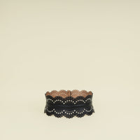 Alaïa Black Vienne Eyelet Bustier Belt