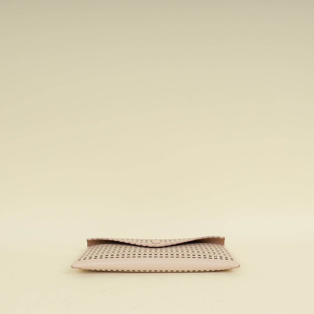 Alaia Nude Laser Cut Clutch
