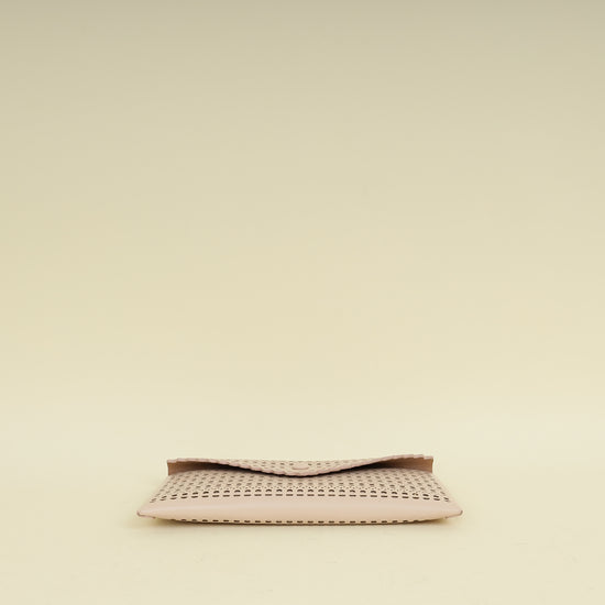 Alaia Nude Laser Cut Clutch