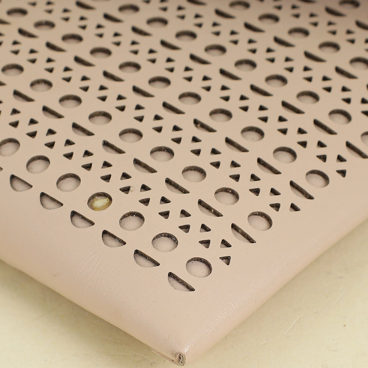 Alaia Nude Laser Cut Clutch