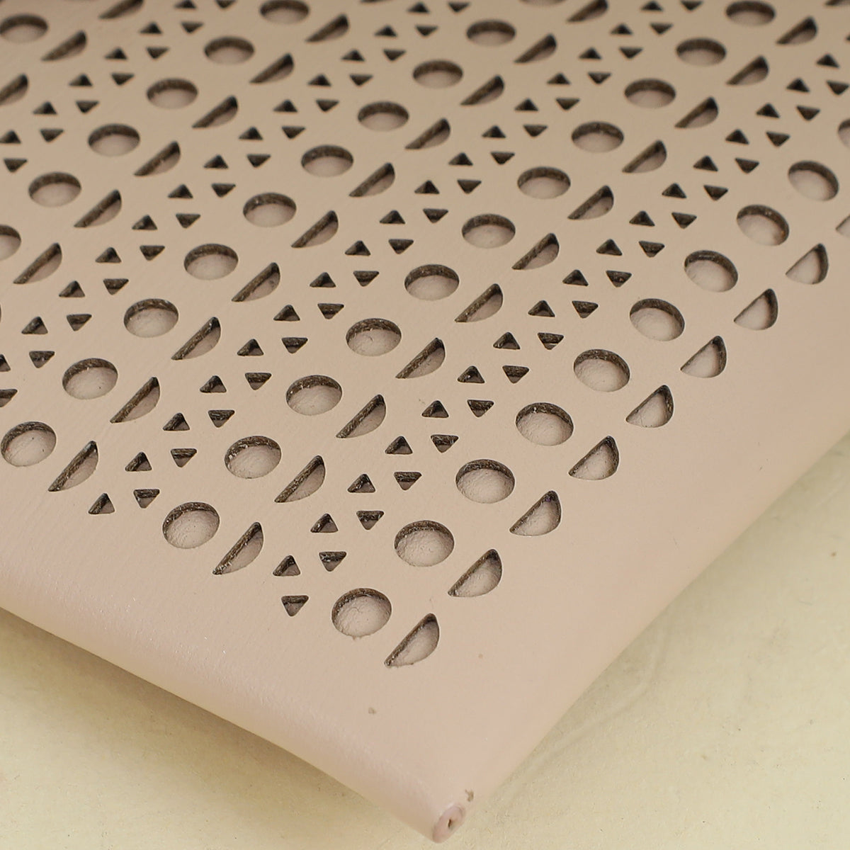 Alaia Nude Laser Cut Clutch