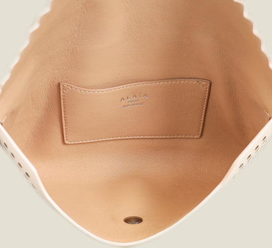 Alaia Nude Laser Cut Clutch