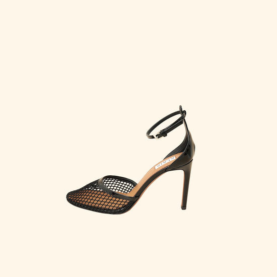 Alaïa Black High Fishnet 90mm Pumps 38-Alaïa-THE CLOSET