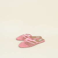 Alaïa Pink Fishnet Slippers 41