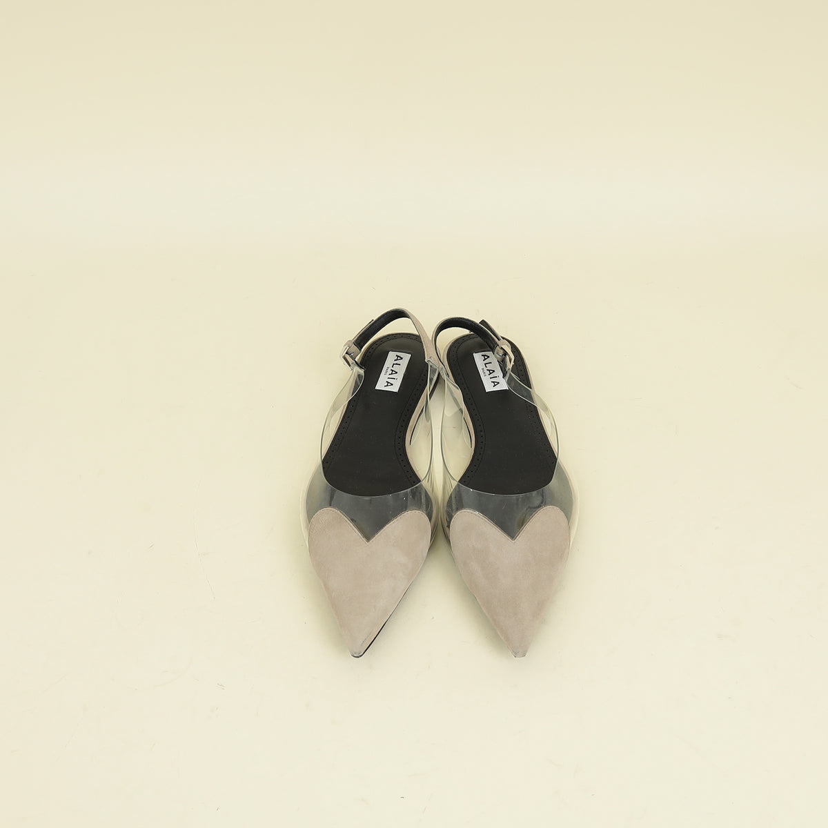 Alaia Grege Le Coeur Slingback Ballet Flats 37