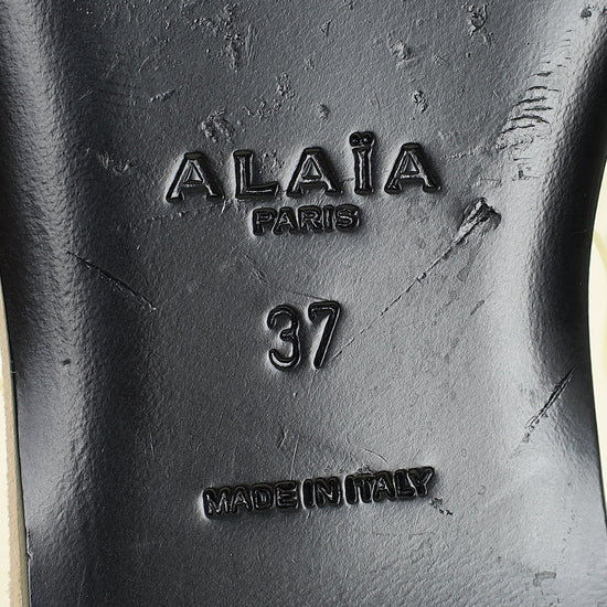 Alaia Grege Le Coeur Slingback Ballet Flats 37