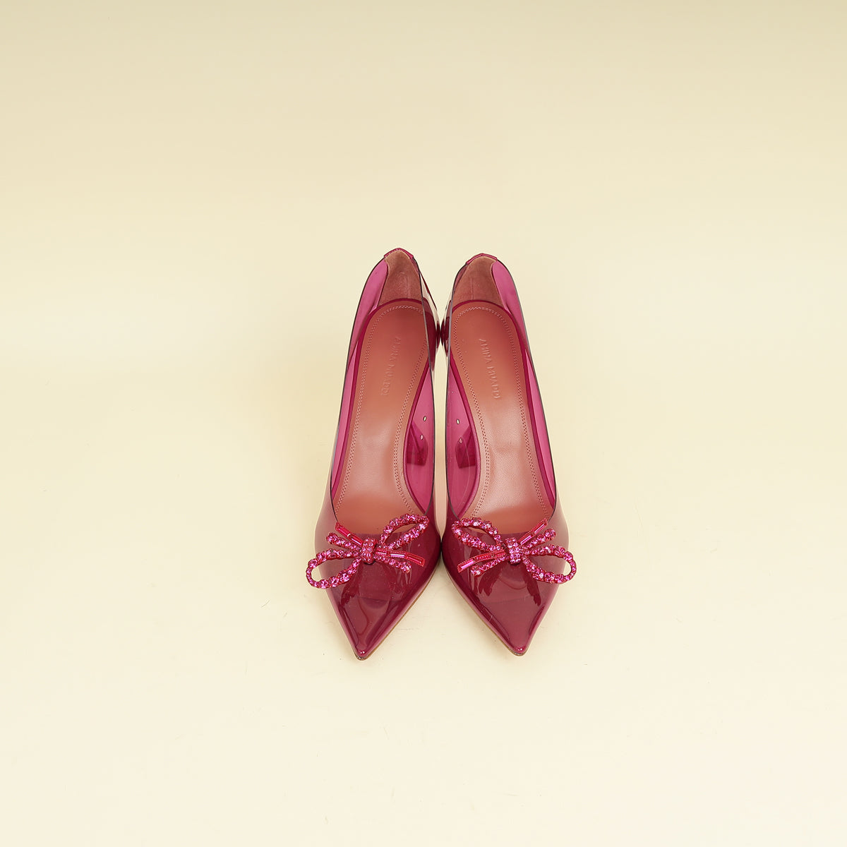 Amina Muaddi Fuchsia Rosie PVC Pump 39