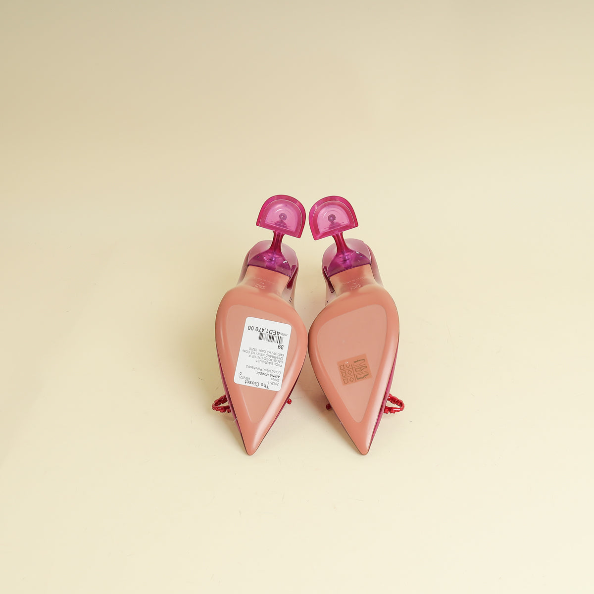 Amina Muaddi Fuchsia Rosie PVC Pump 39