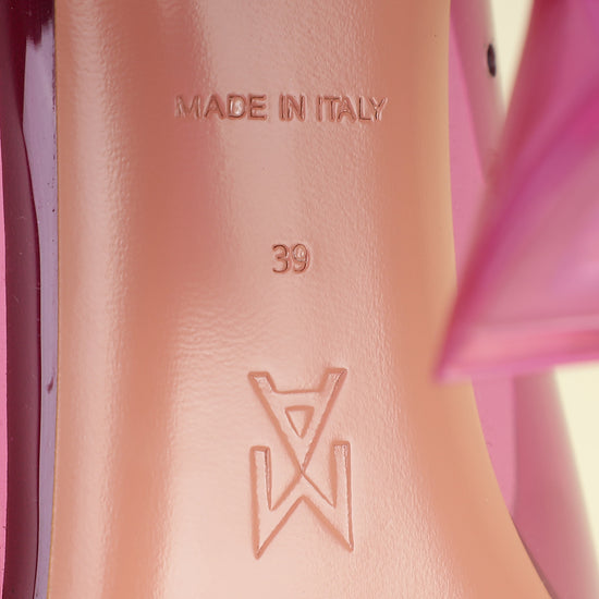 Amina Muaddi Fuchsia Rosie PVC Pump 39