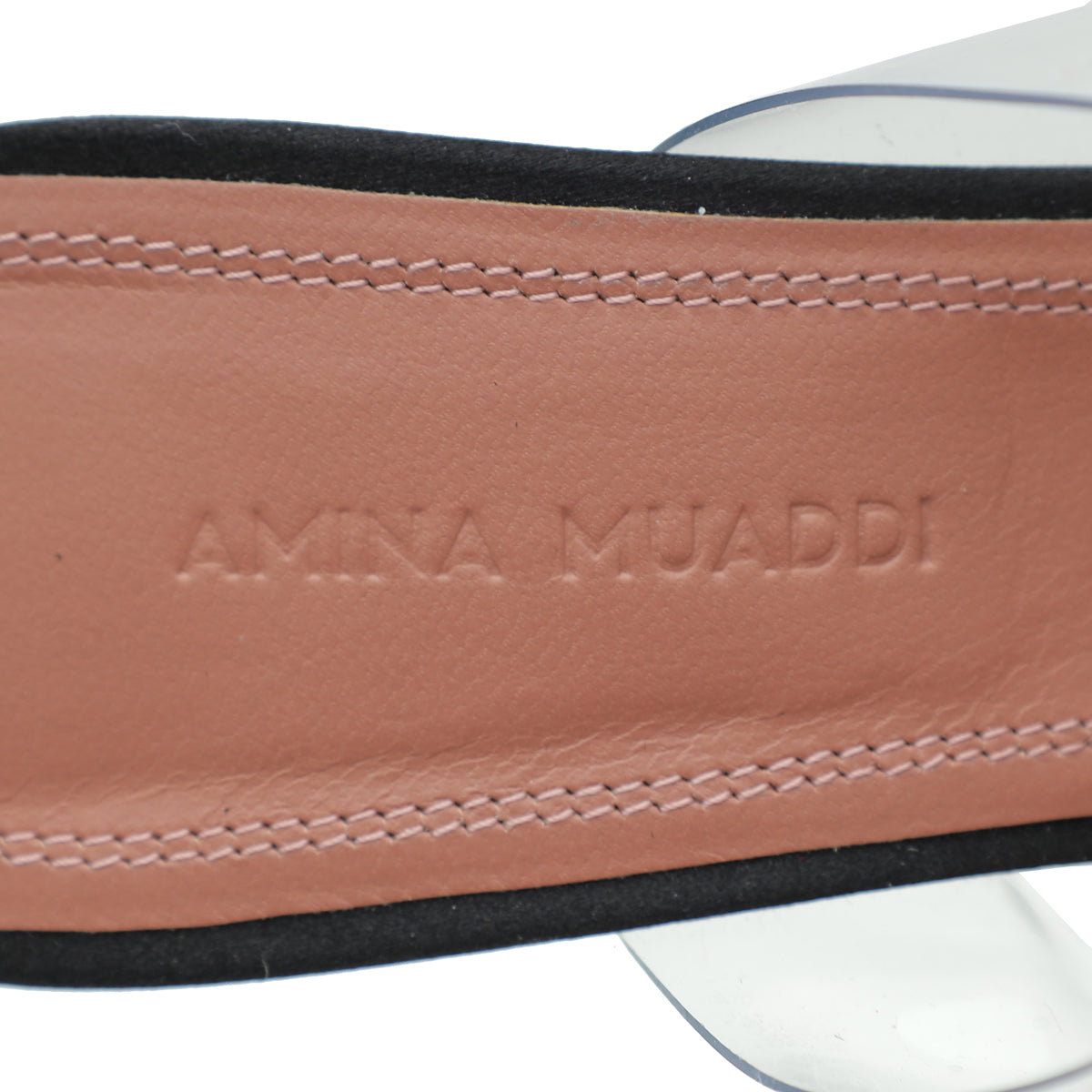 Amina Muaddi Black Zula Crystal Ankle Wrap Sandal 37.5