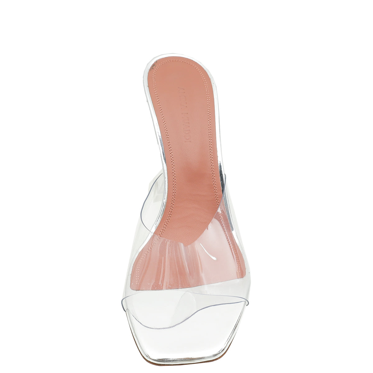 Amina Muaddi Bicolor Lupita Glass PVC Transparent Slipper 37