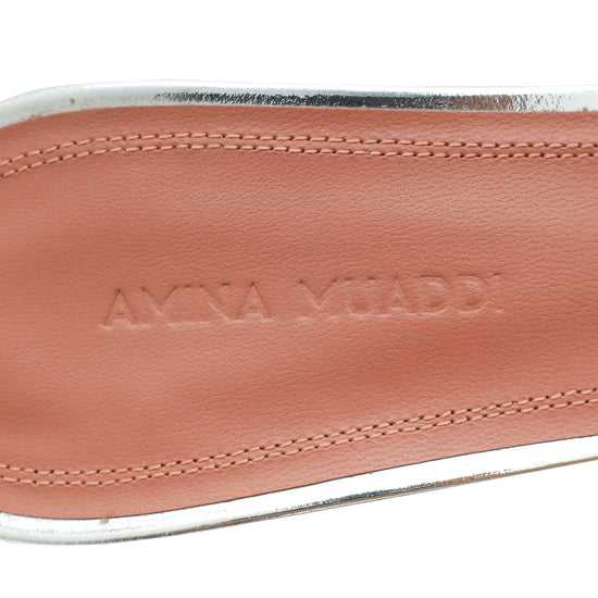 Amina Muaddi Bicolor Lupita Glass PVC Transparent Slipper 37