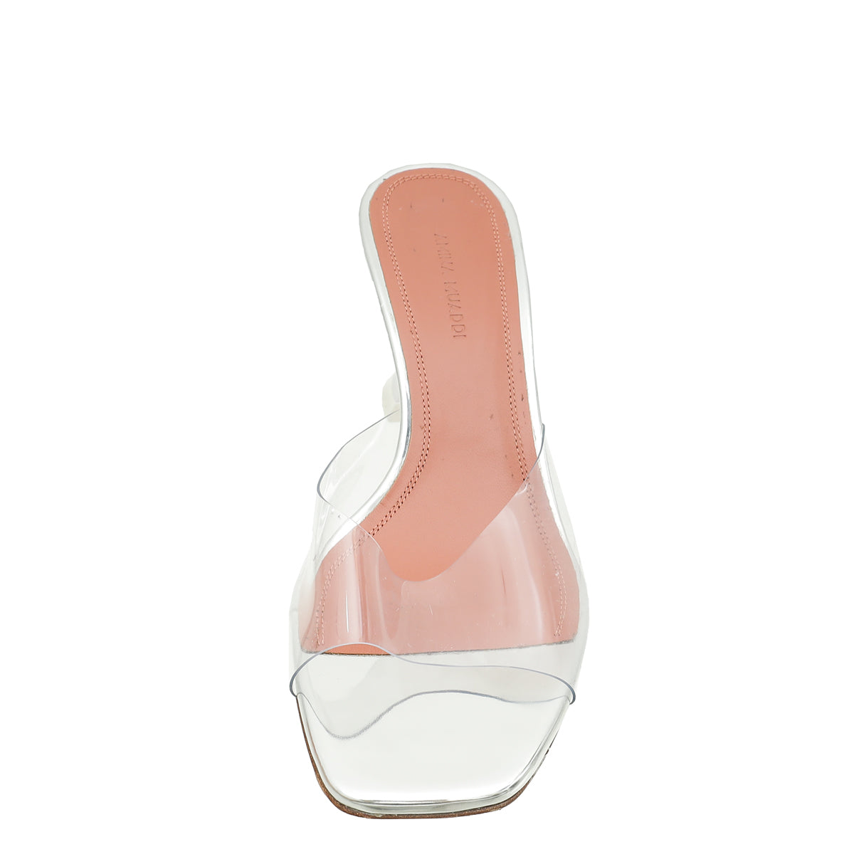 Amina Muaddi Bicolor Lupita Glass PVC Transparent Slipper 37