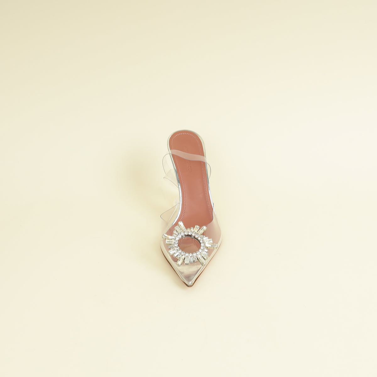 Amina Muaddi Bicolor Begum PVC Slingback 39