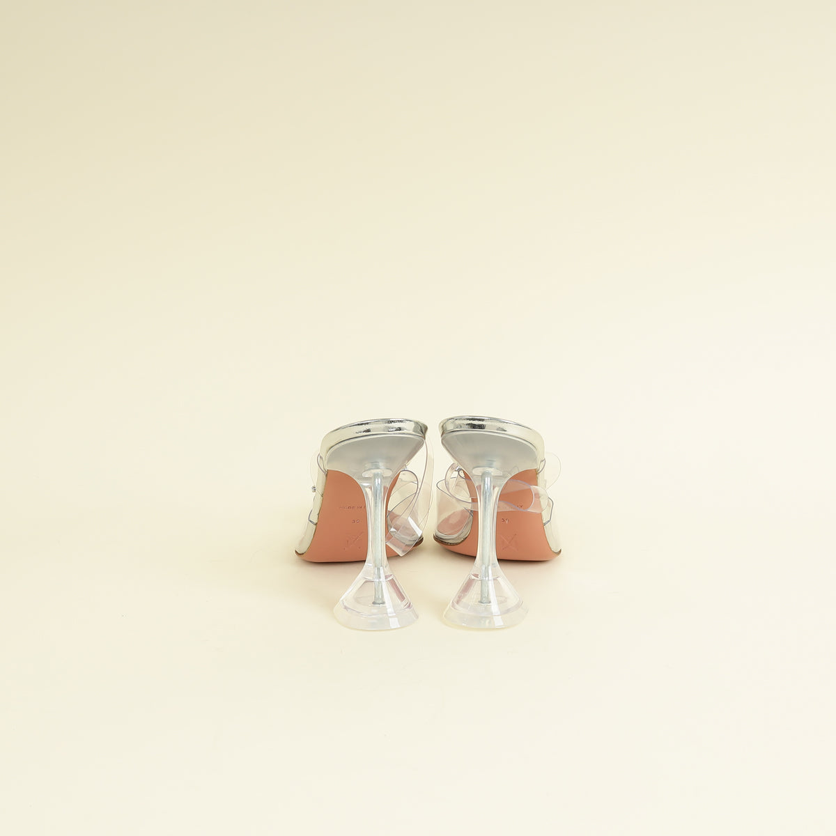 Amina Muaddi Bicolor Begum PVC Slingback 39