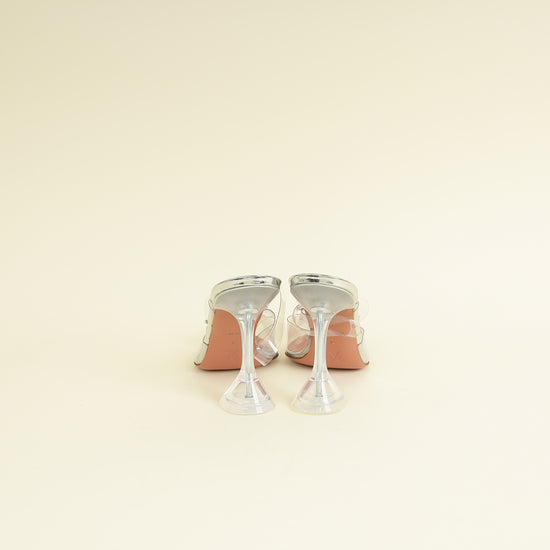 Amina Muaddi Bicolor Begum PVC Slingback 39